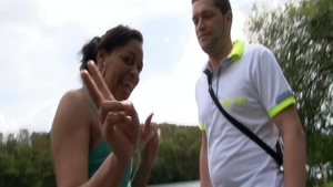 Good fuck alongside big butt french brunette