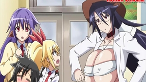 Hentai nailed rough in company with large tits babe