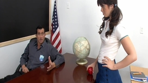 Cute Ashlyn Rae sucking cock