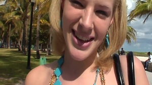 Slut Ally Ann demonstrates natural tits