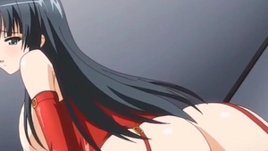 Squirts alongside big butt japanese brunette