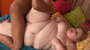 Plowing hard in company with chubby female