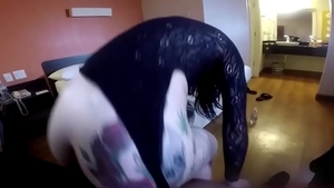 Big tits ebony stepmom goes for rough sex