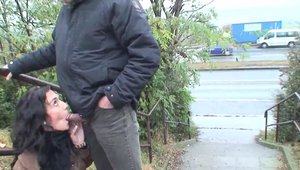 Japanese german lesbian having fun in car