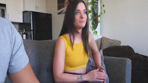 Stepsister Gia Paige bends to get fucked