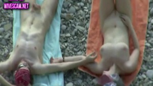 Young very cute asian mature cheating at the beach